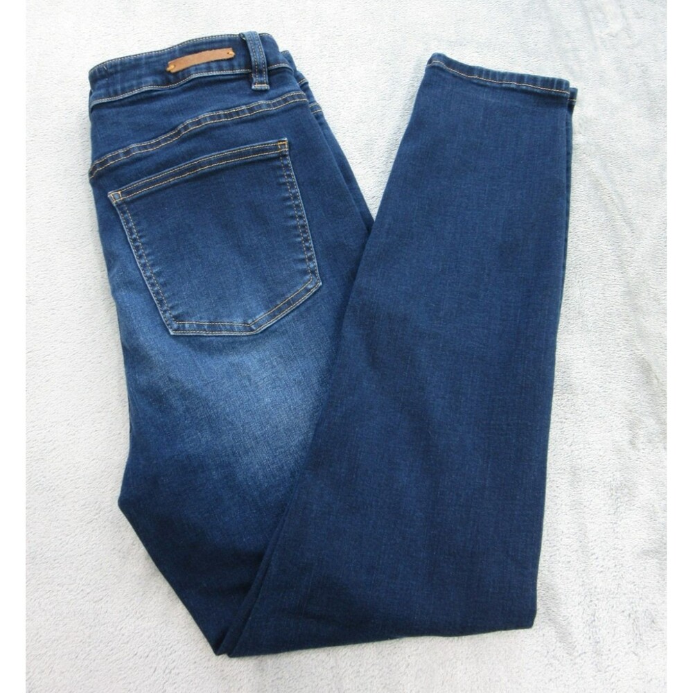 Soft Surroundings Jeans Women's Size 6 High Rise Skinny Dark Wash Blue 5-Pocket